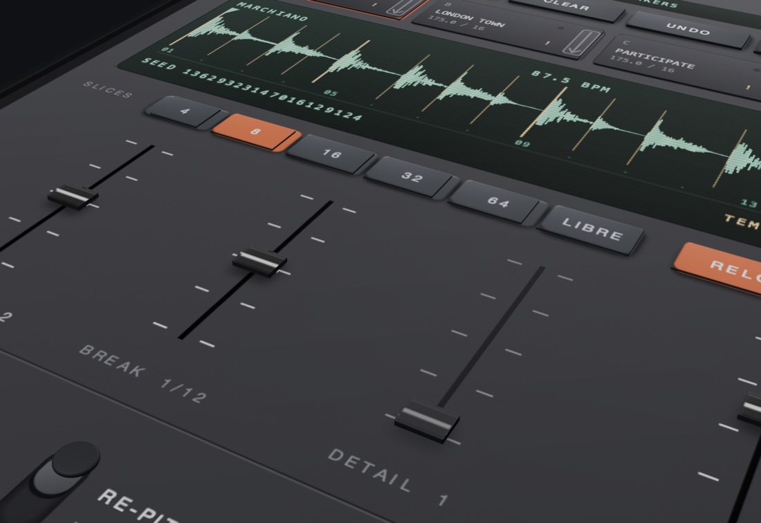 The four macro faders
